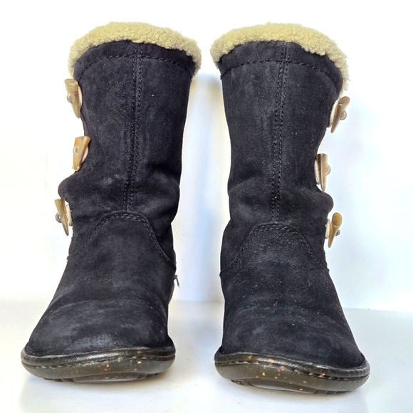 Ugg Australia Kona Mid Calf Leather Toggle Boots 6 - Picture 2 of 8